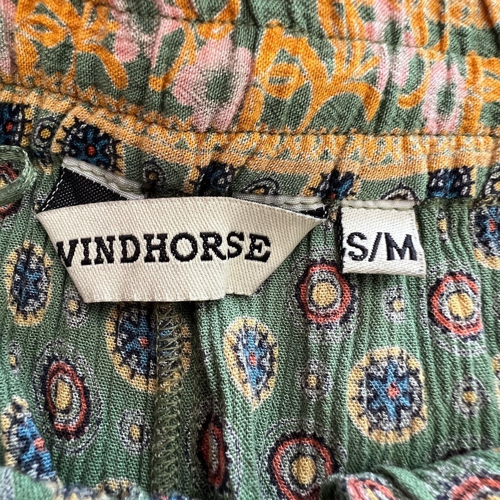 Windhorse Jaipur bohemian lightweight breezy cropped Pants size S/M - Picture 5 of 6